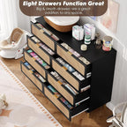 GarveeHome Rattan 8 Drawer Dressers - Image 4