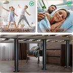 4Pcs Bed Frame Support Leg, Adjustable 14" to 23.6", Increase Under-Bed Storage - Image 4