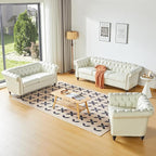 QHITTY 2 Piece Living Room Set, Sectional Chesterfield Sofa Chair Contemporary - Image 9