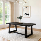 Plank+Beam 72 Inch Farmhouse Dining Table, Solid Wood Rustic Kitchen Table by PlankBeam