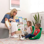 ECR4Kids Plastic Leaf Scoop Floor Rocker Seat, Classroom Furniture - Image 7