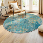 RELEANY Washable Area Rugs 4ft Non-Slip Modern Abstract Soft - Image 3