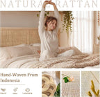 Brafab Natural Rattan Full Size Bed Frame - Image 4