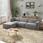 Novilla 109" Modular Sectional Sofa, No Assembly Cloud Sectional Couch by Novilla