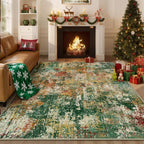 RELEANY Washable Area Rugs 6'x9' Non-Slip Modern Abstract Soft - Image 8