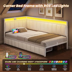 DICTAC Corner Twin XL Bed Frame - Image 4