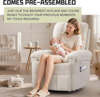Korser Recliner Chair, Swivel Rocker Recliner Chair - Image 9