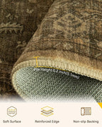 RELEANY Area Rugs 2'x6' Runner Rug Non Slip Washable - Image 4