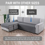 Genina L Shape Couch Cover, Sectional Couch Chaise Covers, Waterproof Washable - Image 2