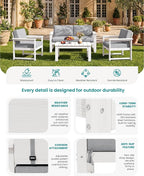 SERWALL HDPE Outdoor Loveseat - Image 4