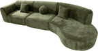 140'' Curved Sectional Sofa Sponge Couch - Image 4