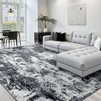 RELEANY Washable Area Rugs 10'x14' Non-Slip Modern Abstract Soft - Image 2