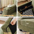 Oversized Accent Chair with Seat Storage, Comfy Living Room Chairs with Armrest - Image 6