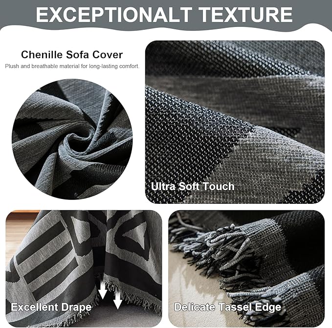 VClife Boho Sofa Covers for Dog, XXL Couch Protector for 3-4 Cushion Couch Sofa - Image 5