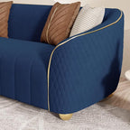 3-Piece Luxury Velvet Sofa Set for Living Room, Elegant Design Couch Set - Image 8