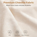 Vesgantti 85'' Chenille Couch for Living Room, 3 Seater Comfy Sofa - Image 3