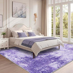 RELEANY Washable Area Rugs 9'x12' Non-Slip Modern Abstract Soft - Image 2