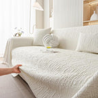 DREAMINGO Bubble Textured Cooling Sofa Cover, Ice Silk Breathable Couch Cover - Image 2