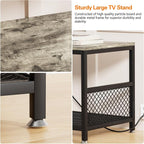 VECELO TV Stand with Power Outlets - Image 7