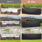 Patio Furniture Set Cover Waterproof, Mrrihand Outdoor Sectional Sofa Set Cover - Image 6
