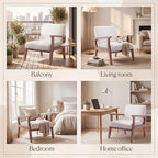 Beige Accent Chairs Set of 2 - Image 4