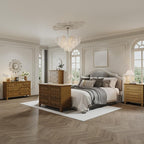 IDEALHOUSE 3 Drawer Dresser, Wooden Storage Chest of Drawers - Image 6