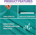 ZNSAYOTX Super Stretch Sofa Cover, New Striped Sofa Covers Fitted Slipcovers - Image 4