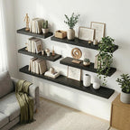 12 inch Deep Floating Shelves for Wall, 36 inch Wide Engineered Wood Wall - Image 2