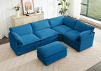 ROWHY 113'' Modular Sectional Cloud Couch, 5 Seater Corner Sofa Big Comfy by ROWHY