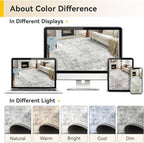 RELEANY Washable Area Rugs 2'x6' Non-Slip Modern Abstract Soft - Image 9