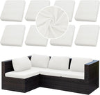 Outdoor Cushion Covers Set, Replacement by SUKAIKEQA