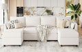Huatean Home 114.17" Modular Sectional Sofa, 6 Seat Modular Couch by huateanhome