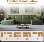 136" Sectional Couches for Living Room Cloud Couch Sofa - Image 5