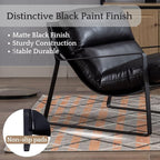 LukeAlon Modern PU Leather Accent Armchair, Upholstered Living Room Chair - Image 7