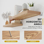Acovy 16 Inch Floating Shelves, 9.3" Deep Floating Shelf Wall Mounted, Rustic - Image 7