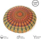 Mandala Floor Pillow Cover Meditation Cushion Seating Throw Hippie Round - Image 2