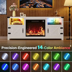 YESHOMY LED Fireplace TV Stand - Image 4