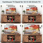Farmhouse TV Stand for 55-65in TV - Image 5