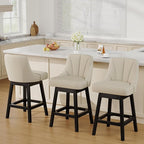 YaFiti Swivel Bar Stools Set of 2, 26 Inch Counter Height Bar Stools - Image 7