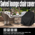 Outdoor Swivel Lounge Chair Cover 2 Pack, Waterproof Heavy Duty Outdoor Chair - Image 6
