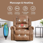EBELLO Faux Leather Power Living Room Furniture Set, Included 2 Reclining 1 - Image 4
