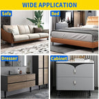 6 Pcs Adjustable Height Furniture Support Legs 3.15-4.72 inch, Metal Heavy Duty - Image 6
