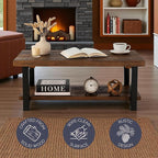 Alaterre Furniture Pomona Rustic Coffee Table - Image 4