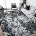RELEANY Washable Area Rugs 6'x9' Non-Slip Modern Abstract Soft - Image 2