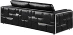 Blackjack Furniture Catania Modern Top Grain Italian Leather Sofa Set - Image 17
