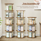 ALLSTAND Rotating Bookshelf, 4 Tier Spinning Bookshelf Tower, 360° Display - Image 5