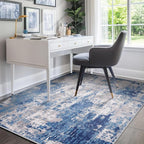RELEANY Washable Area Rugs 6'x9' Non-Slip Modern Abstract Soft - Image 8