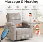 Oversized Power Recliner Chair Swivel Glider - Image 3