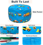 Lukeight Stuffed Animals Storage Bean Bag Chair Cover - Image 5