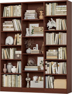 FACBOTALL Triple Wide Bookshelf, 6 Tier Large Bookshelf, Bookcase by FACBOTALL